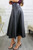 Never Enough Pleated Faux Leather Skirt