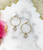Pave Pendant & Hoop Earrings 