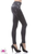 Black High waist denim print leggings