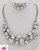 Silvertone Clear Stones