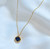 DESIREE ONYX BIRTHSTONE PENDANT NECKLACE - DECEMBER