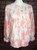 Coral Tie Dye Blank Crewneck Sweatshirt