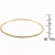 Collette Z Gold Overlay Skinny Bangle Bracelet