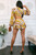 Just a Little Hint Bubble Sleeves Cut Out Romper