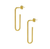 PARKER GOLD PAPERCLIP EARRINGS