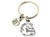 Bulldog Mascot Key Chain