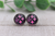 Steelers Girl Pink | Glass Stud Earrings | Hypoallergenic
