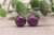 Foil Dome Stud Earrings