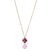 DESIREE RUBY BIRTHSTONE PENDANT NECKLACE - JULY