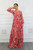 Malaysia Floral Maxi Dress Pink Mauve