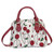 Rennie Mackintosh Simple Rose Convertible Top Handle Purse Handbag