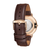 "BRUSSELS" WOMENS LEATHER BAND WATCH