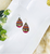 Wild Embossed Leopard Leather Earrings 