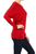 Long Sleeve Dolman Basic Tunic Top Red