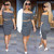 PinStripe It Set With Cropped Tee and Matching Skirt