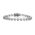 Collette Z Sterling Silver Cubic Zirconia Stud Bracelet
