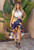 Zemirah Asymmetric Floral Ruffle Skirt