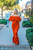 Valentina Ruffle Off The Shoulder Maxi Red Dress with Sheer Details