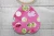 Floral & Polka Dots Teardrop Faux Leather Earrings
