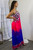 Meet me in Cabo Animal Print Mix Color Flow Maxi Dress