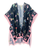 Floral & Butterfly Border Accent Kimono