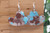 Cowboy Hat Paint Splattered Dangle Earrings