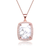 Collette Z Rose Gold Overlay How Lite Framed Necklace