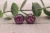 Magenta Confetti Dome  Stud Earrings