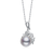 Collette Z Sterling Silver Cubic Zirconia Pearl Necklace