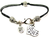 I Love My Great Dane Pewter Beaded Black Cord Bracelet