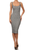 Peppered Simplicity Calf Length Scoop Neck Midi