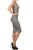 Peppered Simplicity Calf Length Scoop Neck Midi
