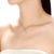Collette Z Sterling Silver Pear Cubic Zirconia Solitaire with Triple Halo Necklace