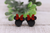 Red Glitter Bow Mouse || 14mm Stud Earrings