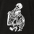 Hugging Skeletons T Shirt- Men's Gothic Skeleton Couple Tee
