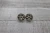 Animal Print Hearts  Glass Stud Earrings