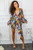 Work of Art Bubble Sleeves Plunging neckline Mini Dress