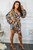 Work of Art Bubble Sleeves Plunging neckline Mini Dress
