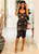 Victoria Lace Midi in Navy