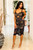 Victoria Lace Midi in Navy