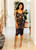 Victoria Lace Midi in Navy