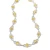 Collette Z Sterling Silver Two-Tone Cubic Zirconia Square Necklace