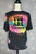You Are Stronger Reverse Tie Dye Patchwork Tee 