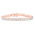 .925 Sterling Silver 2.0 Cttw Diamond Fan-Shaped Fancy Chevron Link Tennis Bracelet (I-J Color, I3 Clarity) - 7"