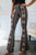 Tribal Elements Print Bell Bottoms