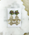 Mardi Gras Themed Fleur De Lis Pendant Stud Earrings 