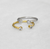 JOLIE GOLD CZ DIAMOND OPEN RING