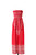 Tube Cut Gorgeous Print Maxi Dress Red
