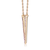 Collette Z Gold Plated Sterling Silver Cubic Zirconia V Necklace