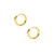 AMORA 2 IN 1 HEART HUGGIE HOOP EARRINGS